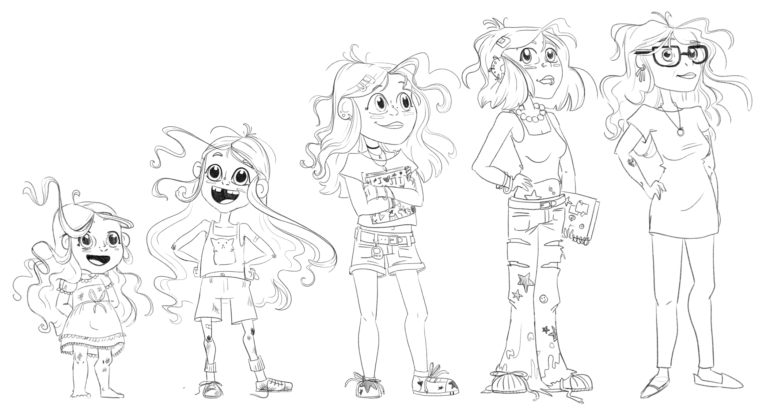 These are every "Ashley" design in order of age.