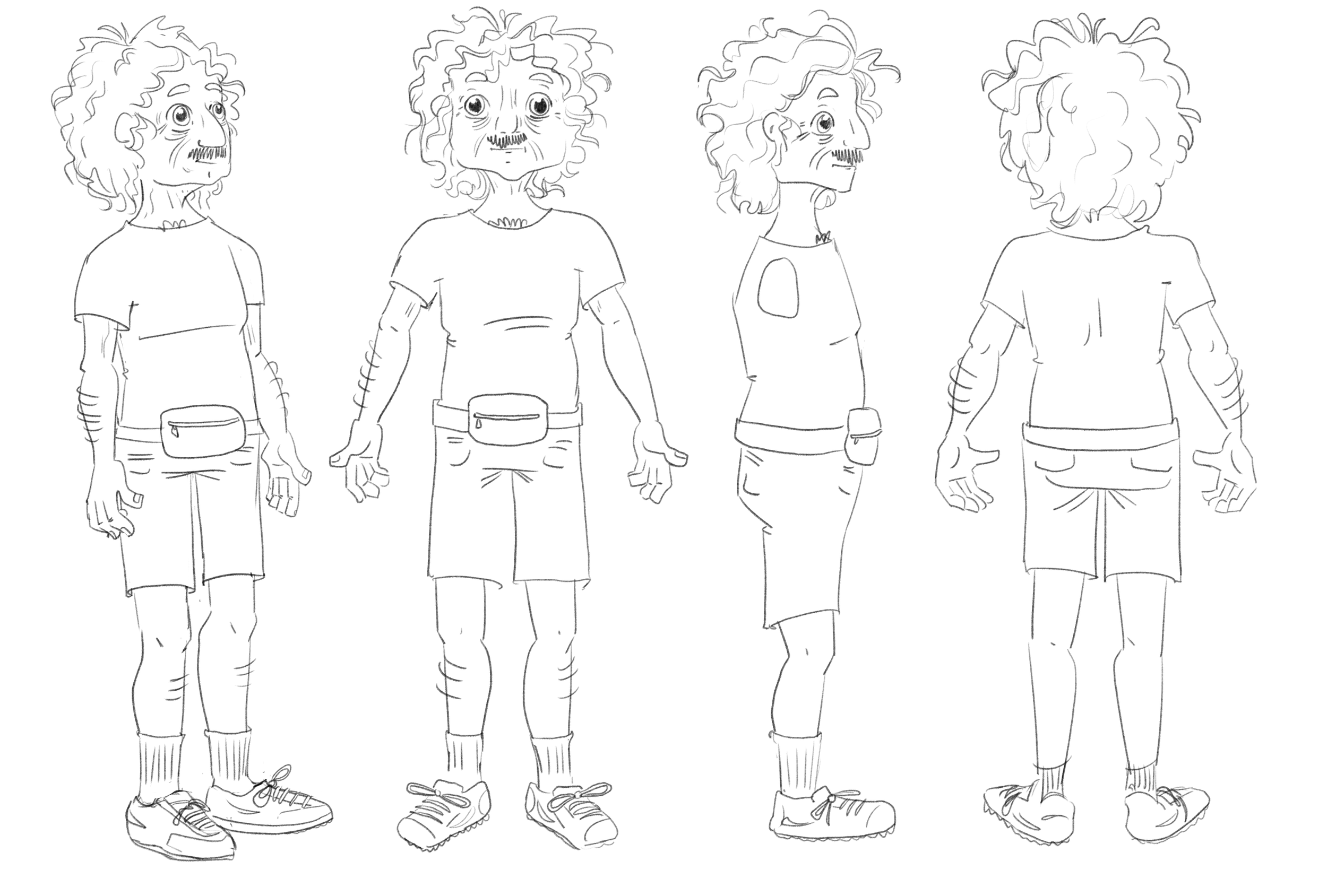 Old Dad Character Design