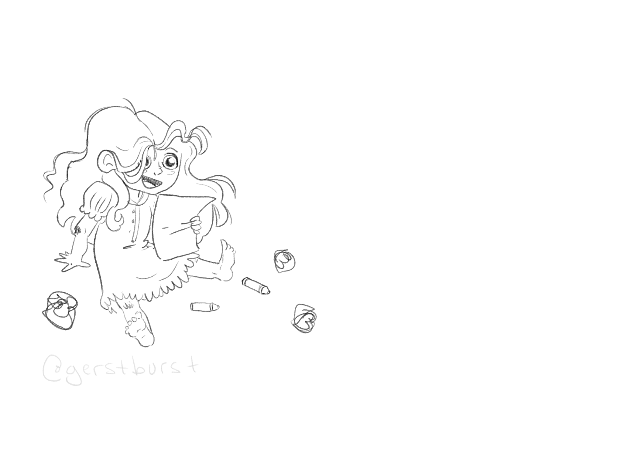 Initial Character Design for Ashley