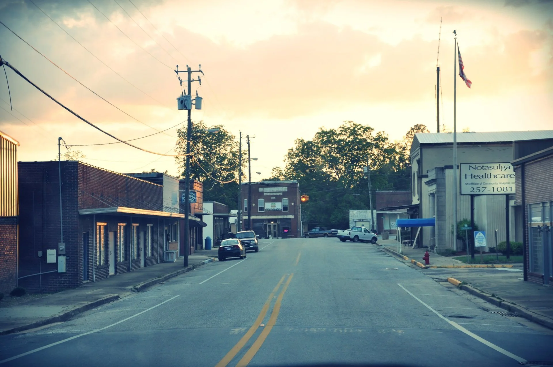 Downtown Notasulga, AL.