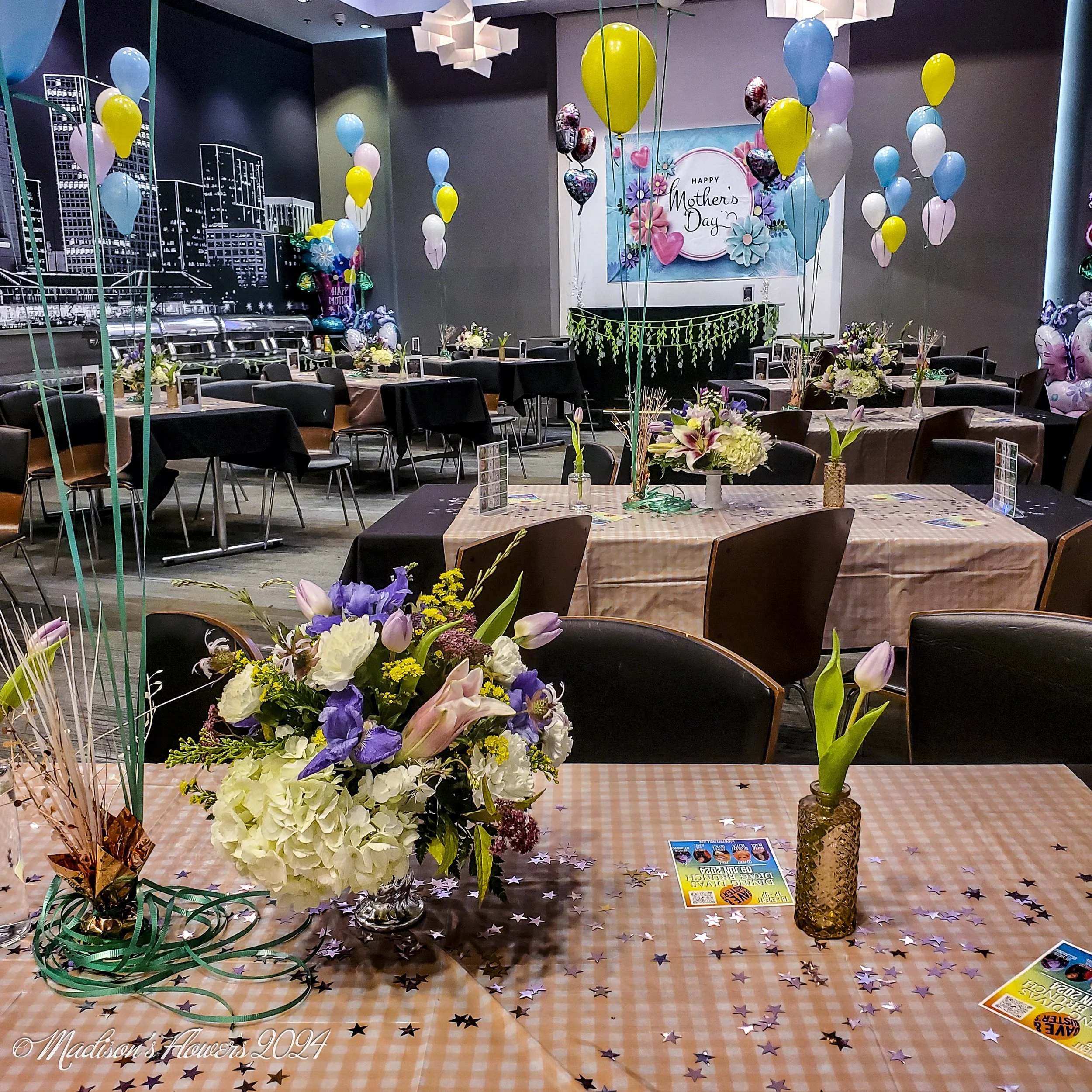 A special Mother's Day event. Madison's Flowers donated a few florals. 