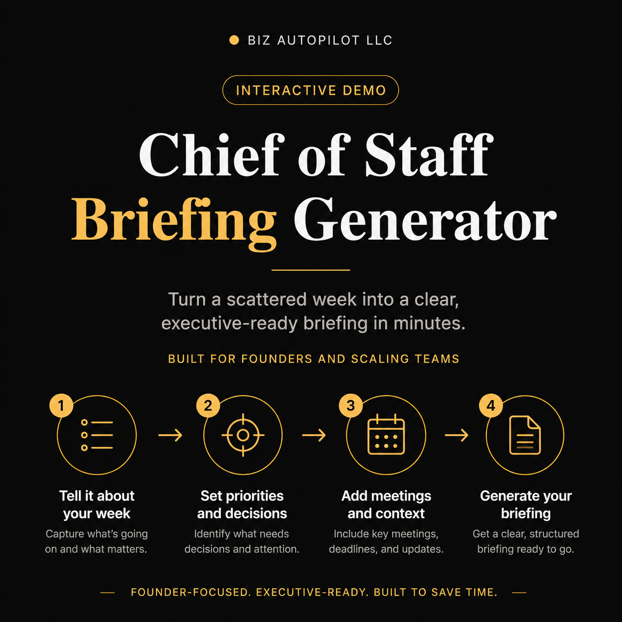 Chief of Staff Briefing Generator