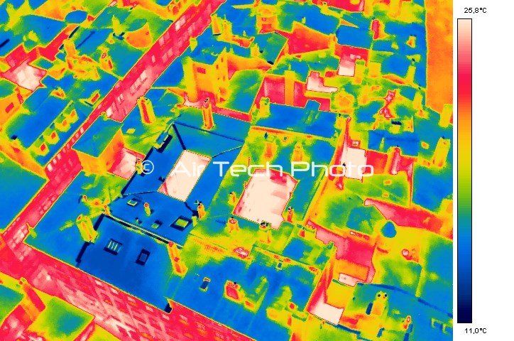 Thermographie aérienne pour la ville de Lyon drone.
