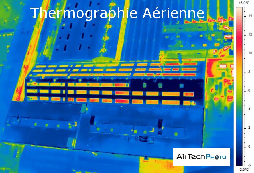 Thermographie aérienne Industrielle drone pour le groupe Volvo Renault Trucks.