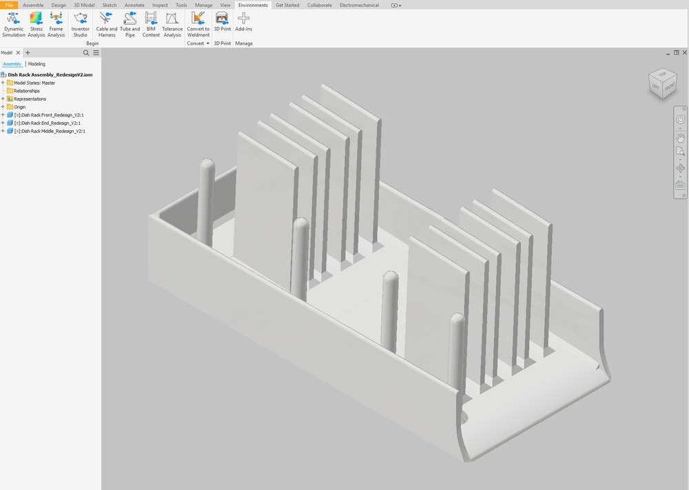 Rack with slotted dividers for holding circuit boards