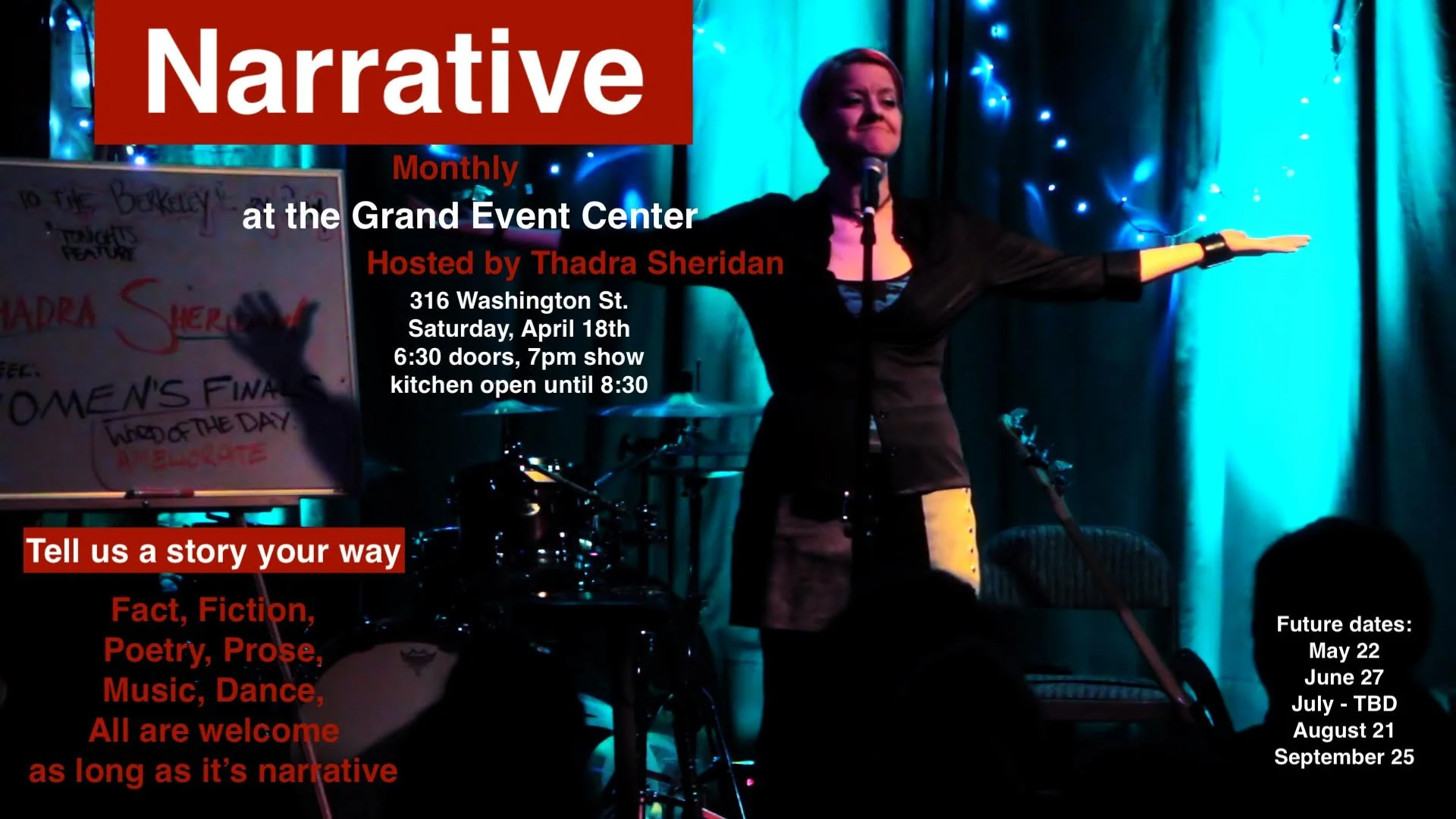 Narrative Literary Open Mic