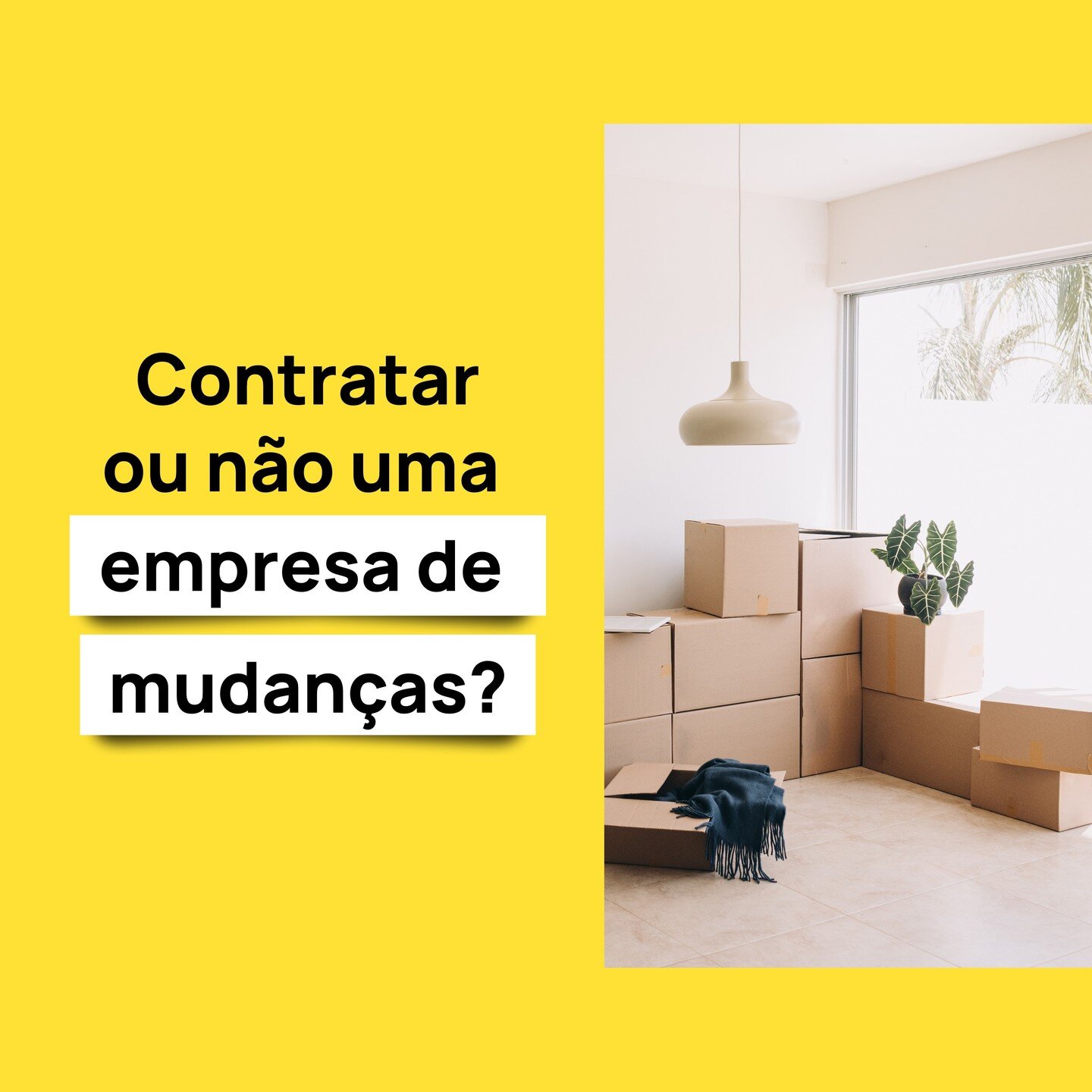 Vai #mudardecasa? Veja se vale a pena contratar uma empresa de mudan&ccedil;as! 🚚📦
💡 Tudo o que nem sabia que precisava saber? Noticias.CasaYes.pt

#casayes #noticiascasayes