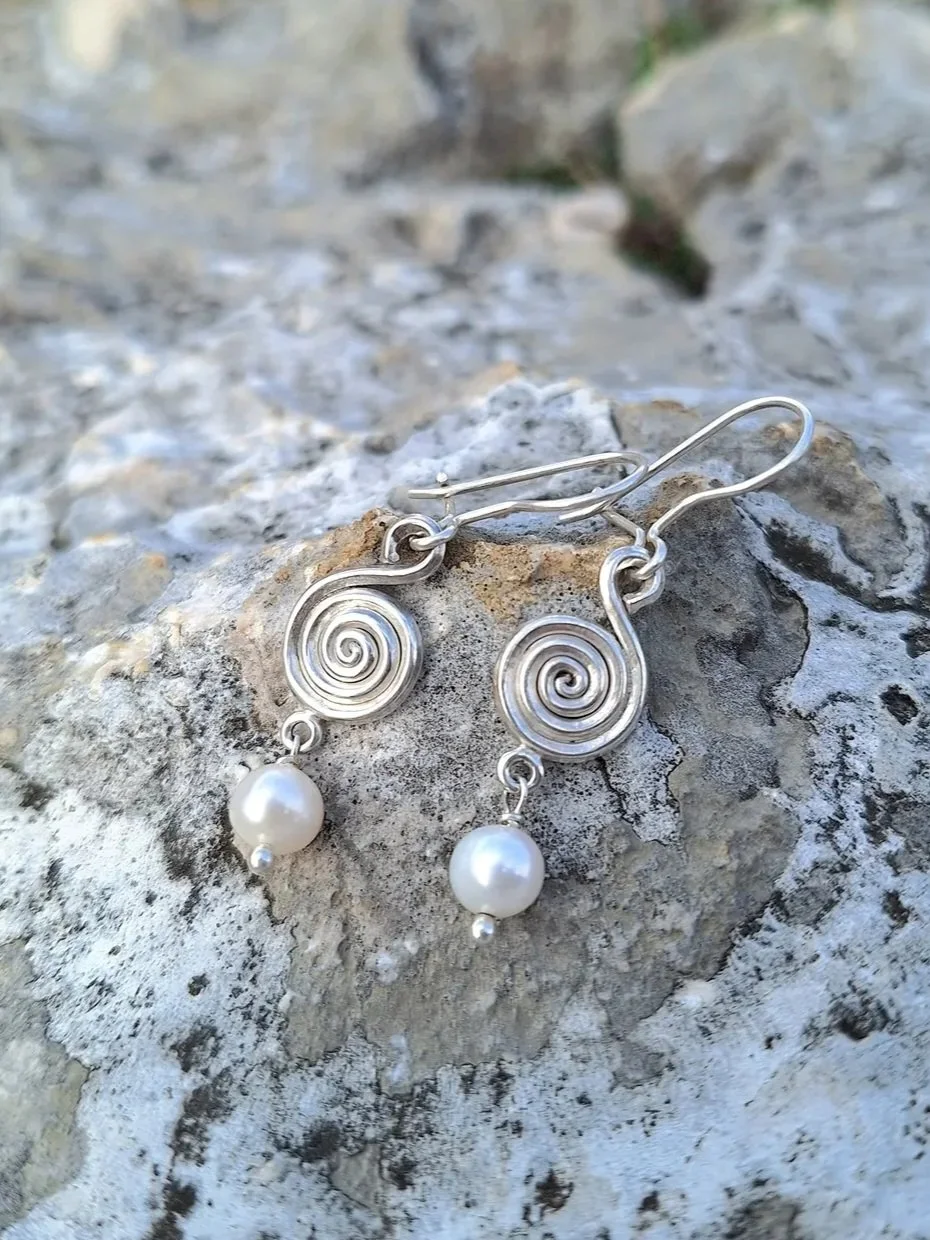Earrings Ema with stones