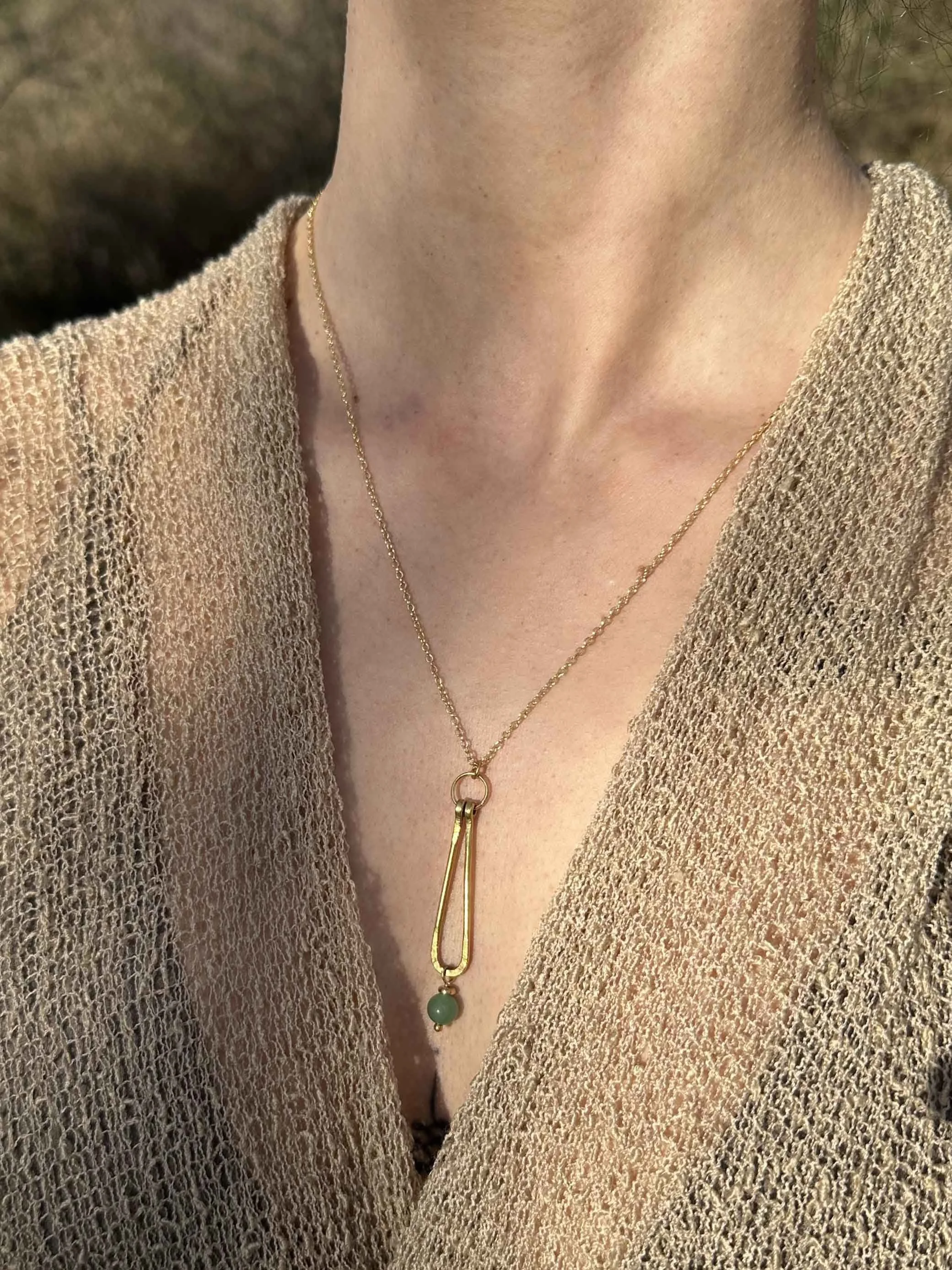 Necklace Alina with stone