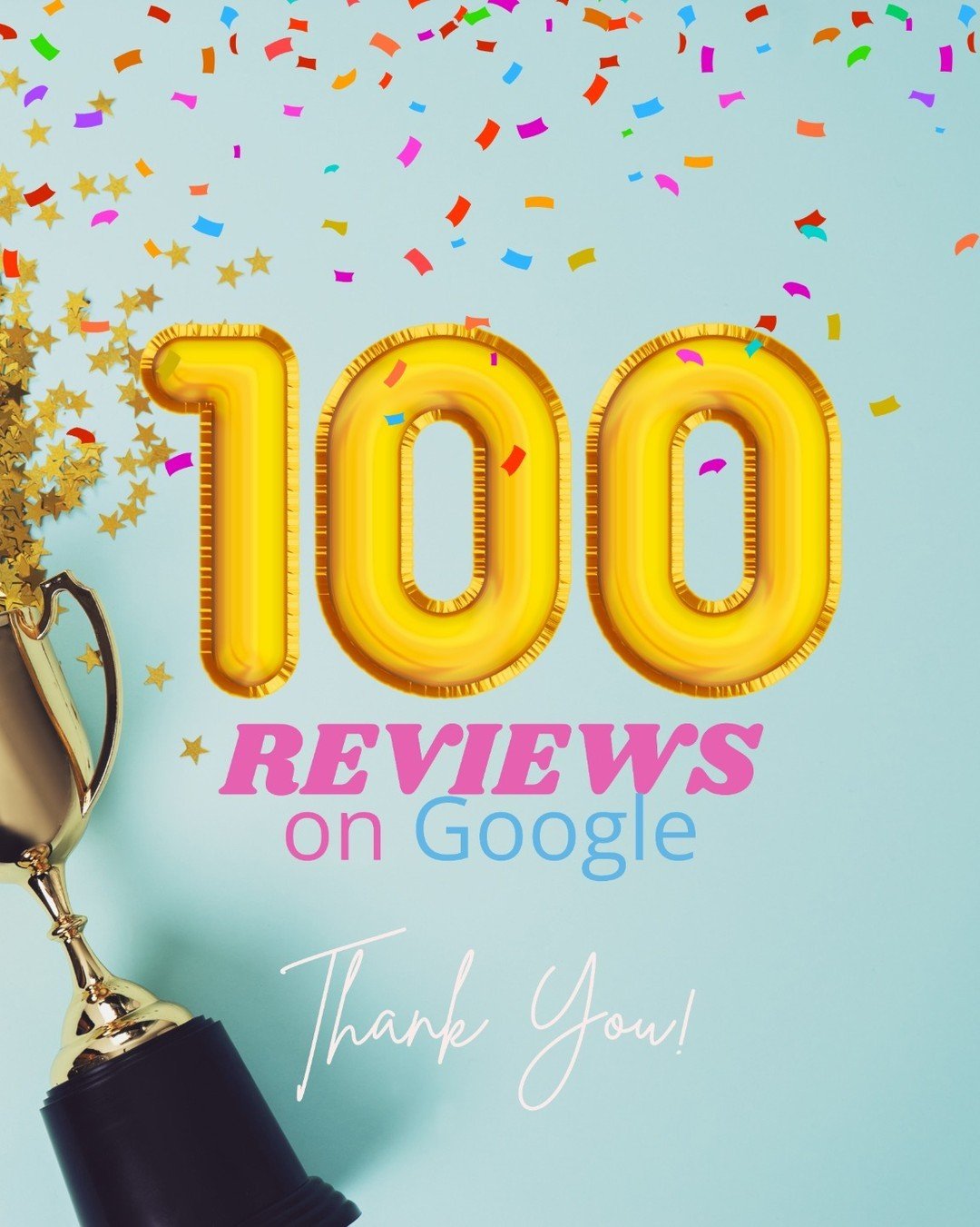 100 SHINY REVIEWS! We're overwhelmed with gratitude for your trust and amazing feedback! Reaching 100 Google reviews in less than a year wouldn't be possible without YOU, our incredible clients. Thank you for choosing us to keep your homes sparkling 
