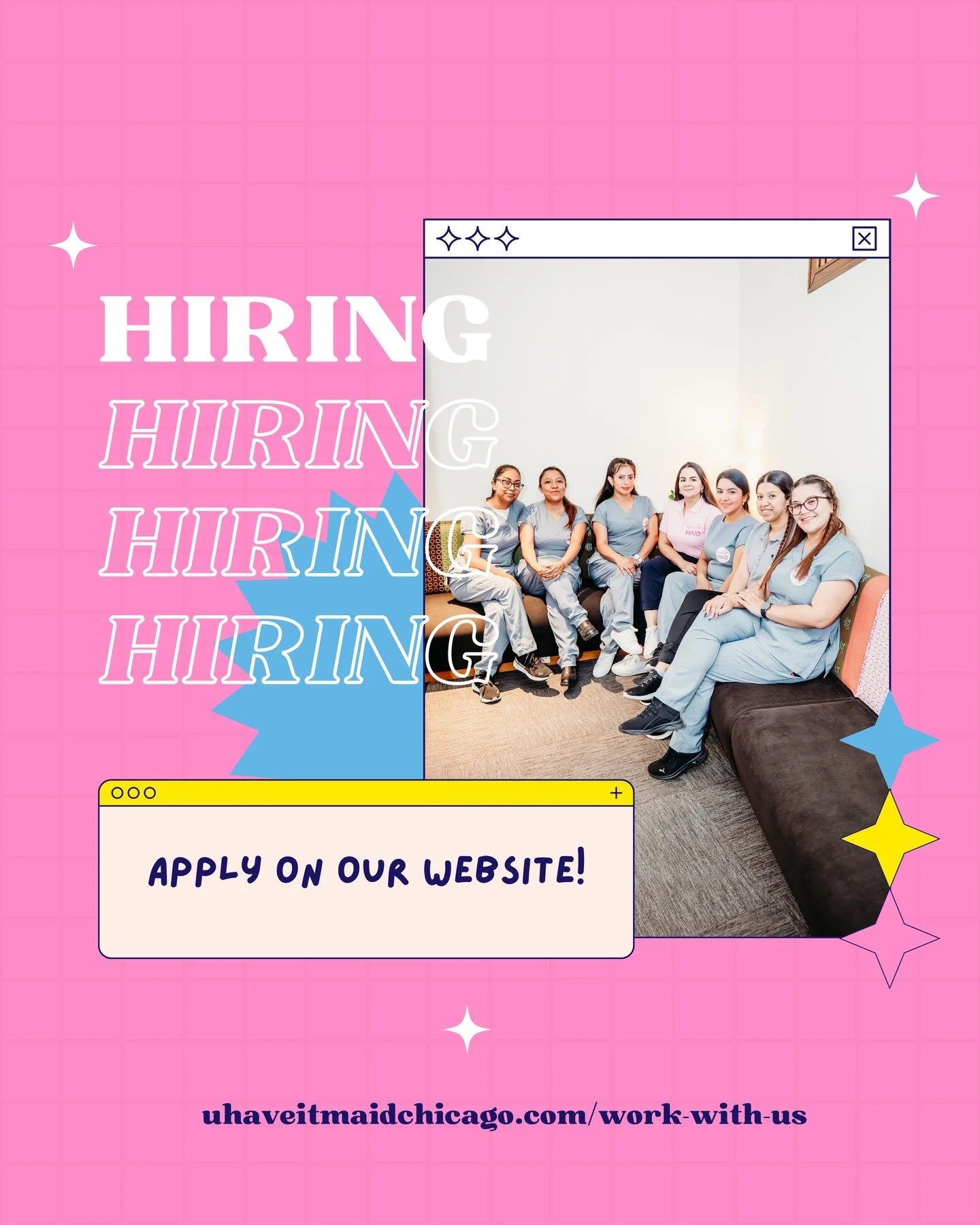 🚨 We&rsquo;re Hiring! 🚨

U HAVE IT MAID is growing, and to continue providing our top-notch service, we&rsquo;re looking for dedicated Cleaning Technicians to join our team! ✨ If you&rsquo;re passionate about quality work and helping others keep th