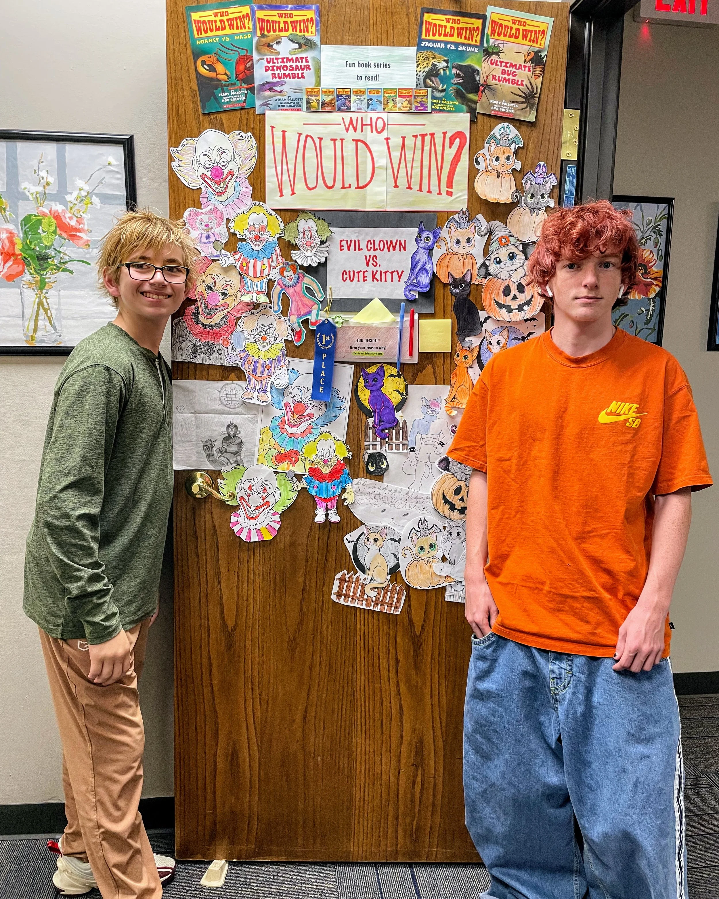 Halloween door decorating contest