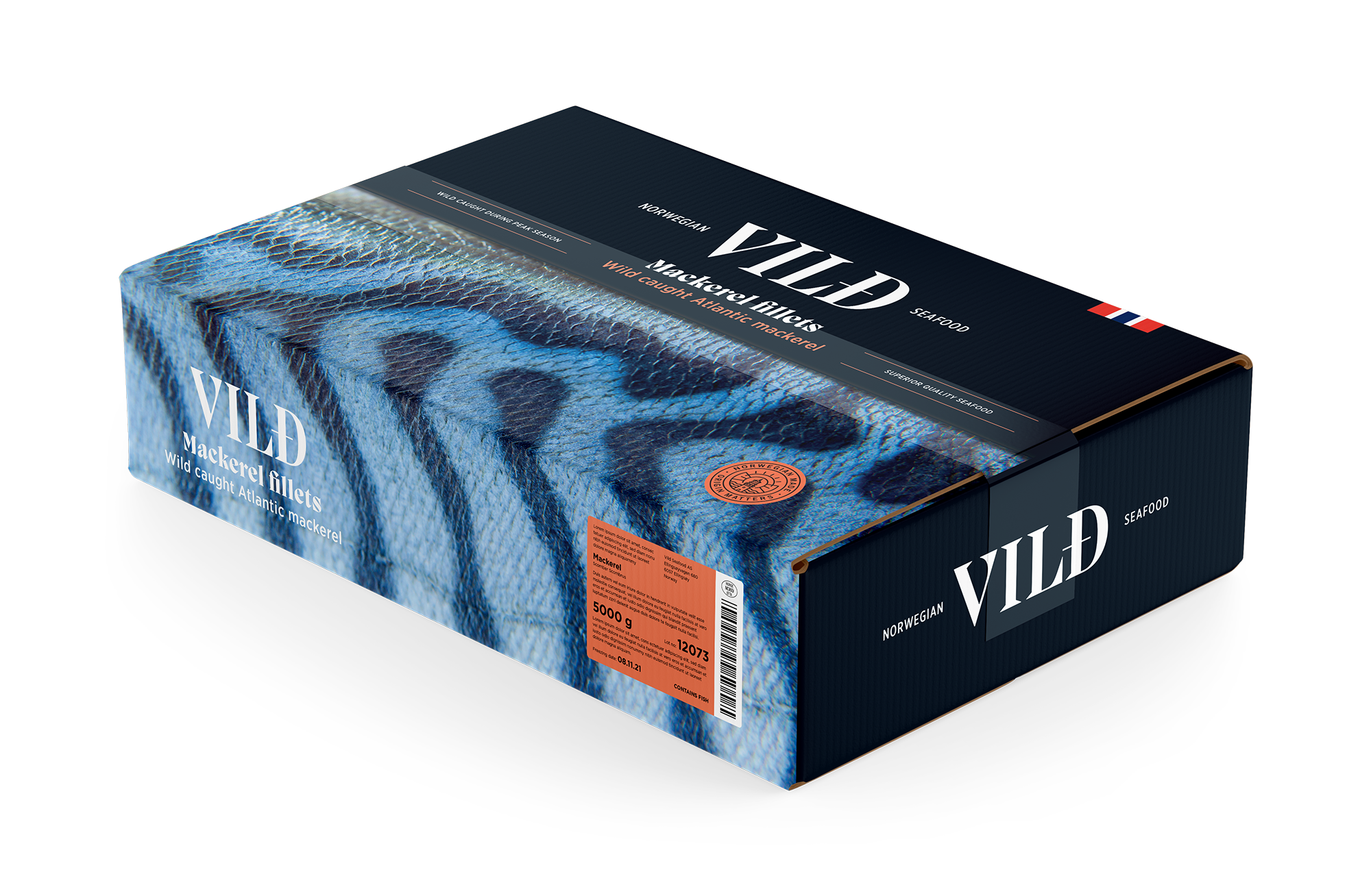 IQF Mackrel filets 5 kg