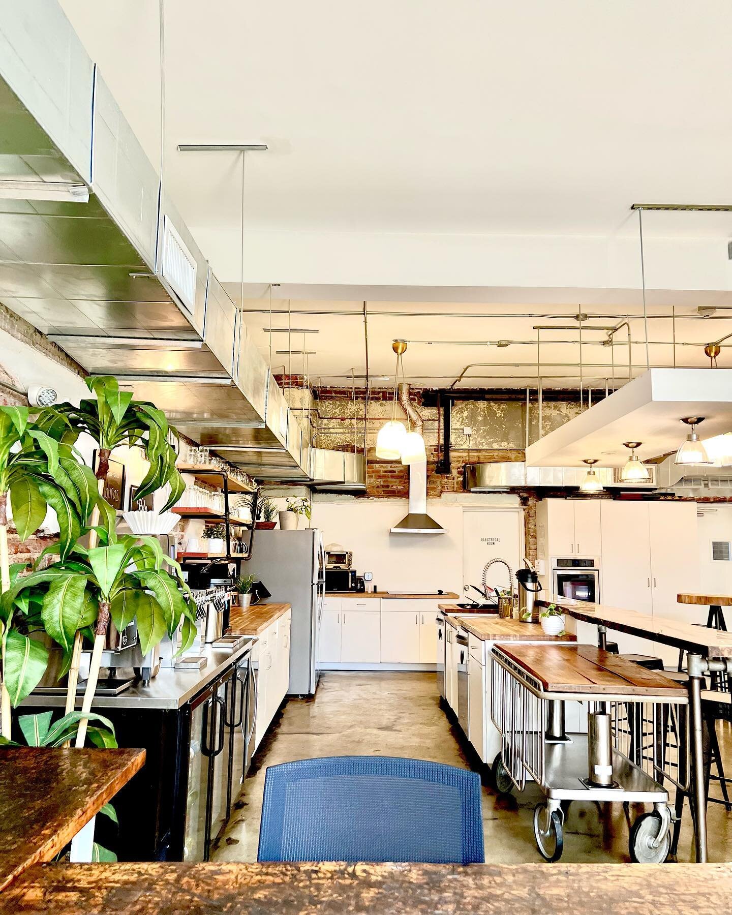 Coworking space: Workers and individuals of different companies come together and share an office space 

Some of the benefits of a coworking space include cost savings, convenience of equipment and utilities, and networking!

If you are interested i