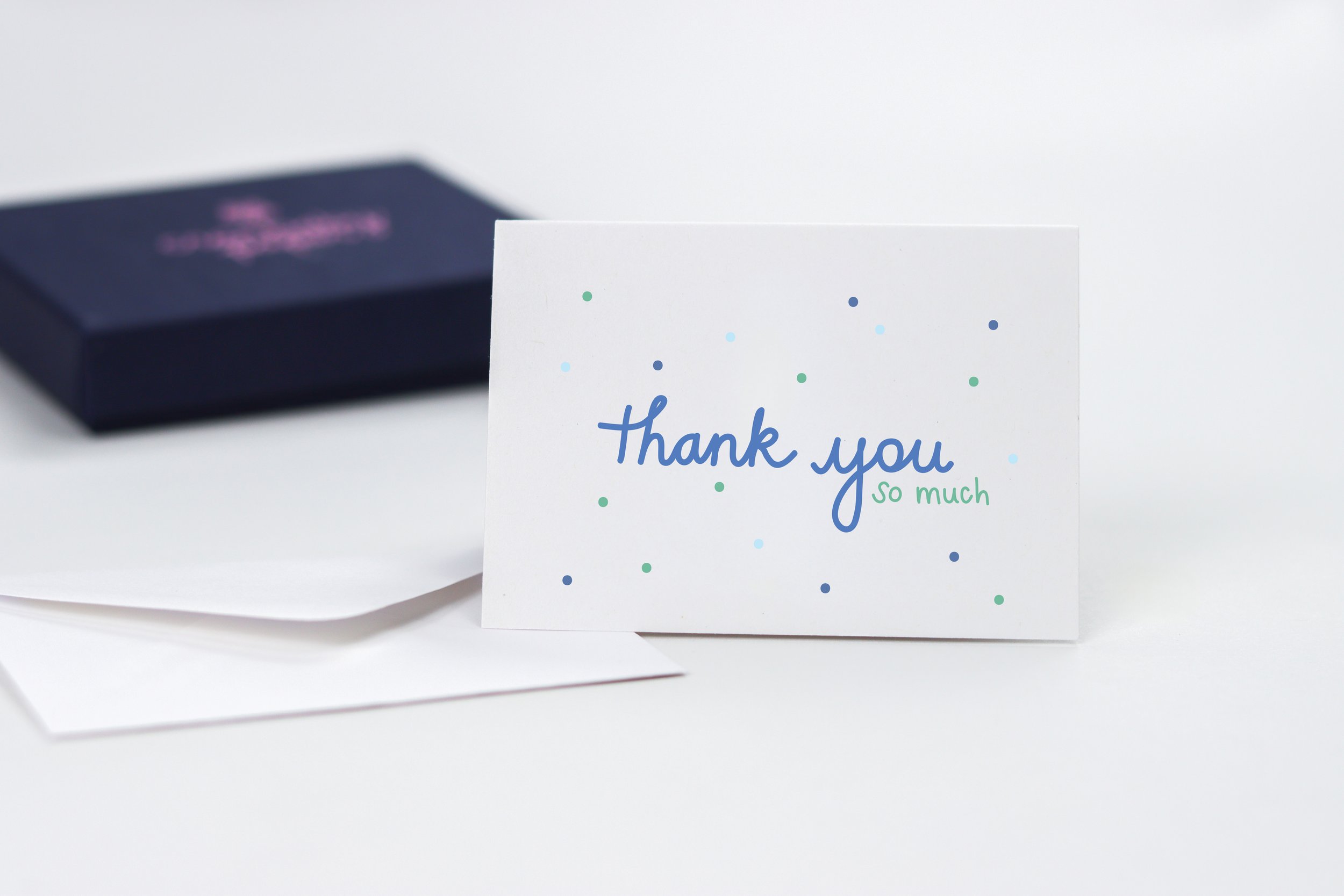 Thank You Mini Enclosure Cards: Boxed Set of 6