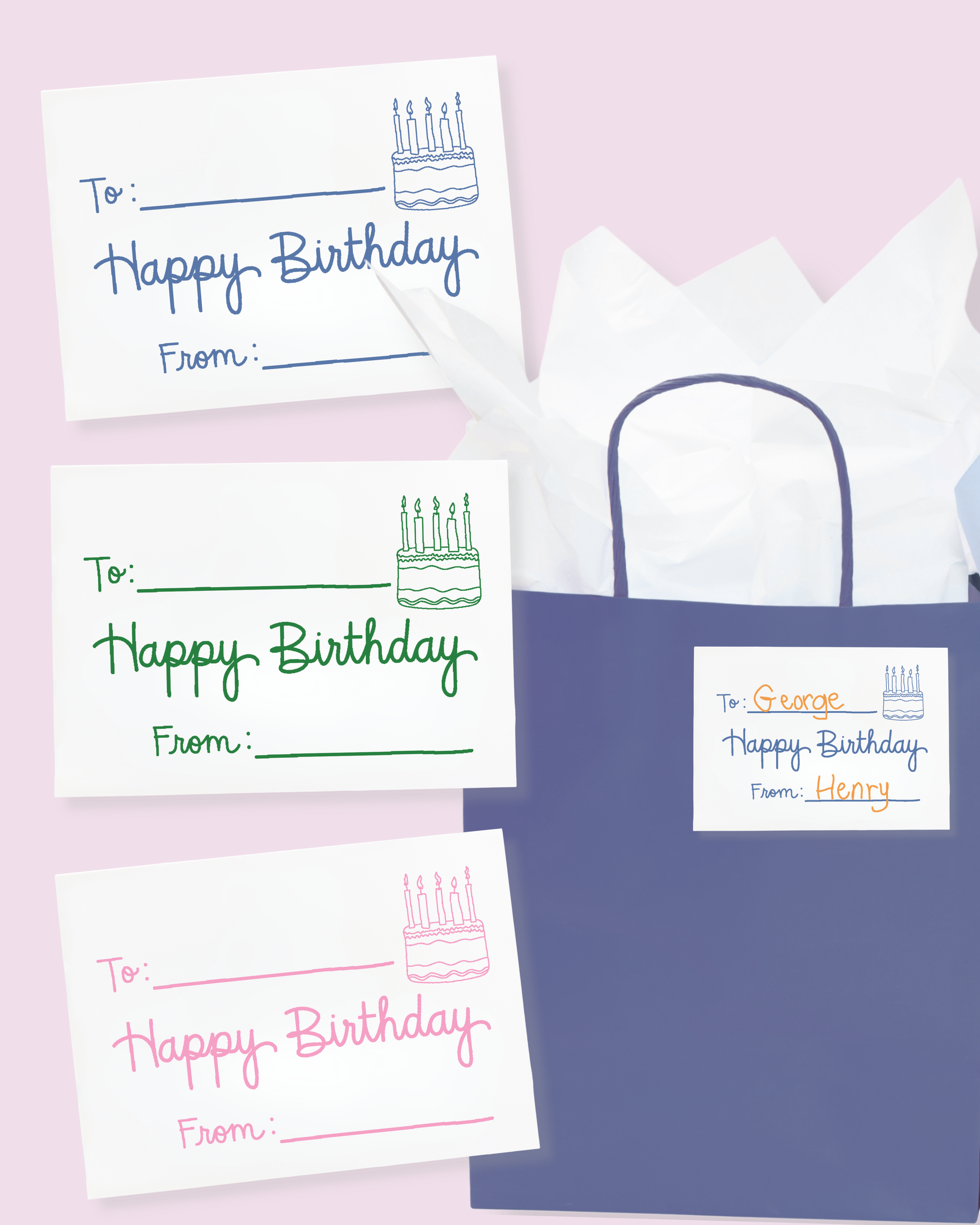 Happy Birthday | Sticky Gift Tags