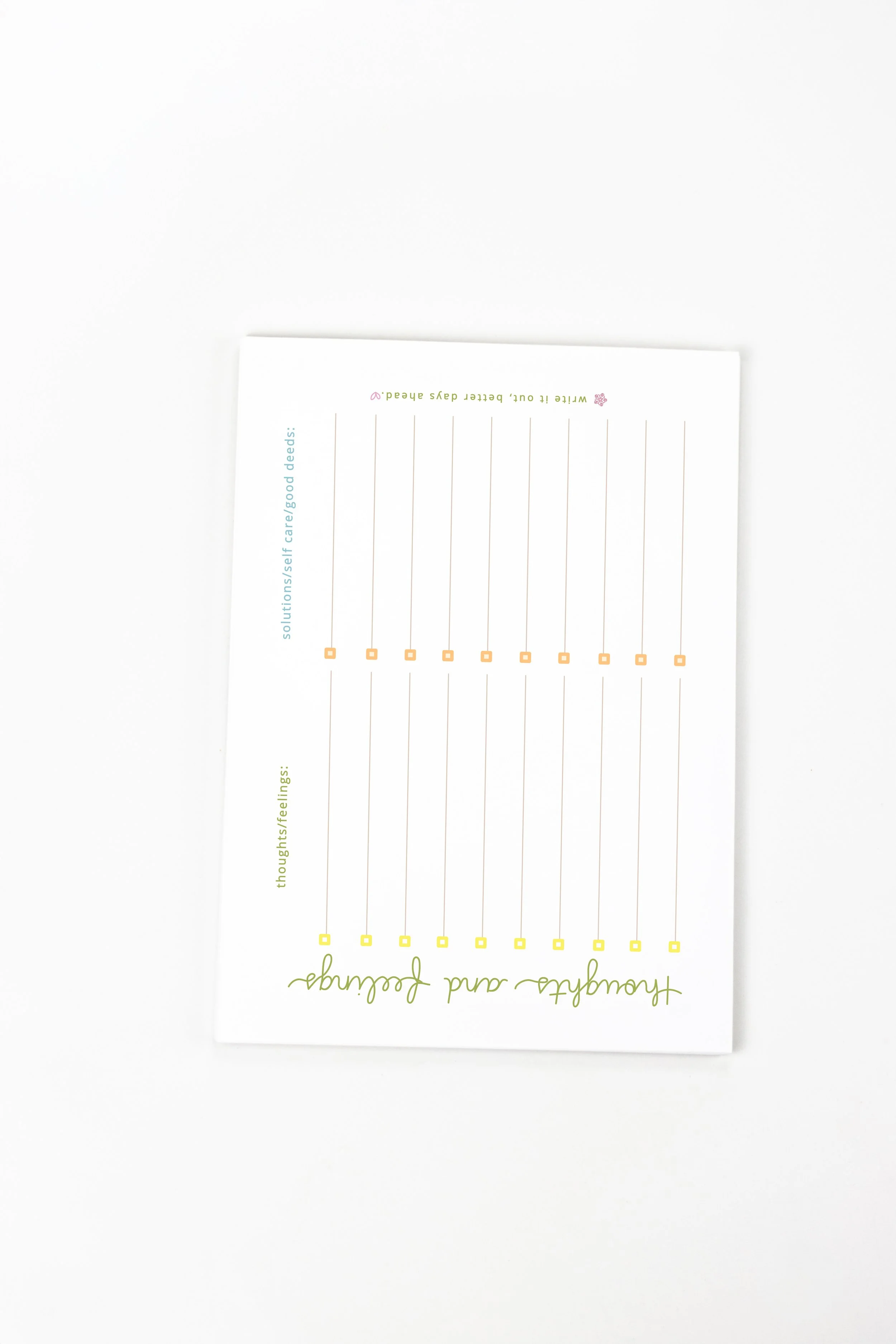 Thoughts, Feelings, and Solutions: Handmade Notepad