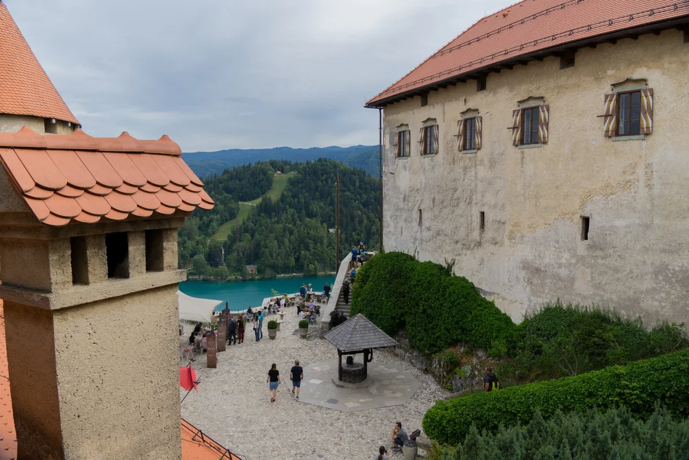  Udsigten fra slottet.  