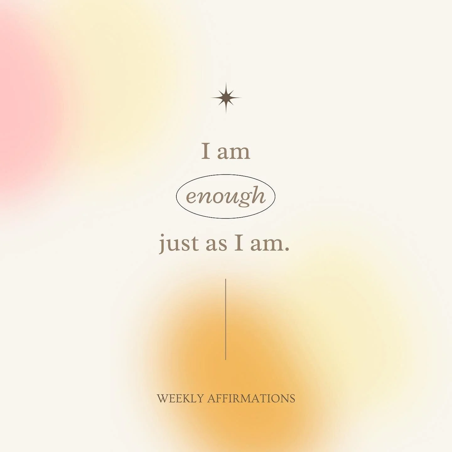 Repeat after me:
I am ENOUGH just as I am.
🗣️

#mantramonday #weeklyaffirmation 

&mdash;&mdash;&mdash;

 ✨ What is Collective Stardust? ✨

A creative collection centered around the human experience. 

A digitally curated art exhibit, creatives&rsqu