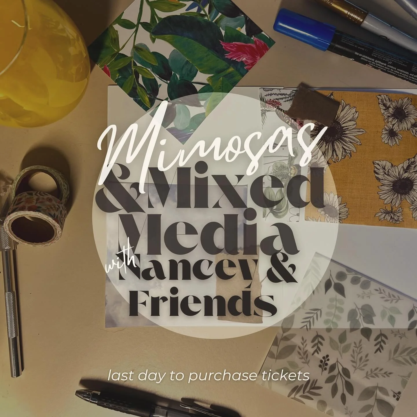 We&rsquo;re absolutely floored by the love and support you&rsquo;ve all already shown for our &ldquo;Mixed Media and Mimosas&rdquo; workshop. A huge shoutout to everyone who&rsquo;s already secured their spot! 🤩🤩

Your excitement is infectious, and