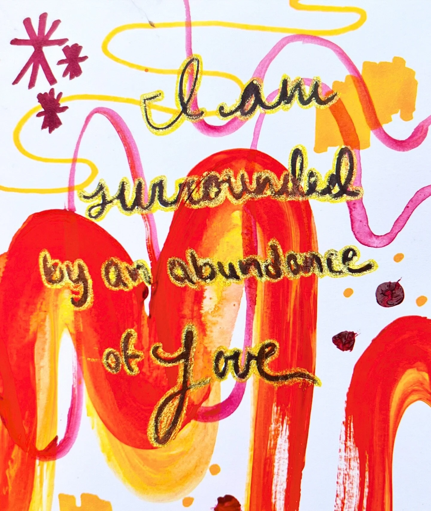 Today, I affirm that love surrounds me in all its forms, nurturing my creative spirit and illuminating my path. 

It uplifts me, strengthens me, and adds richness to my life. 

Love flows freely within me. 

With love as my essence, I move through li