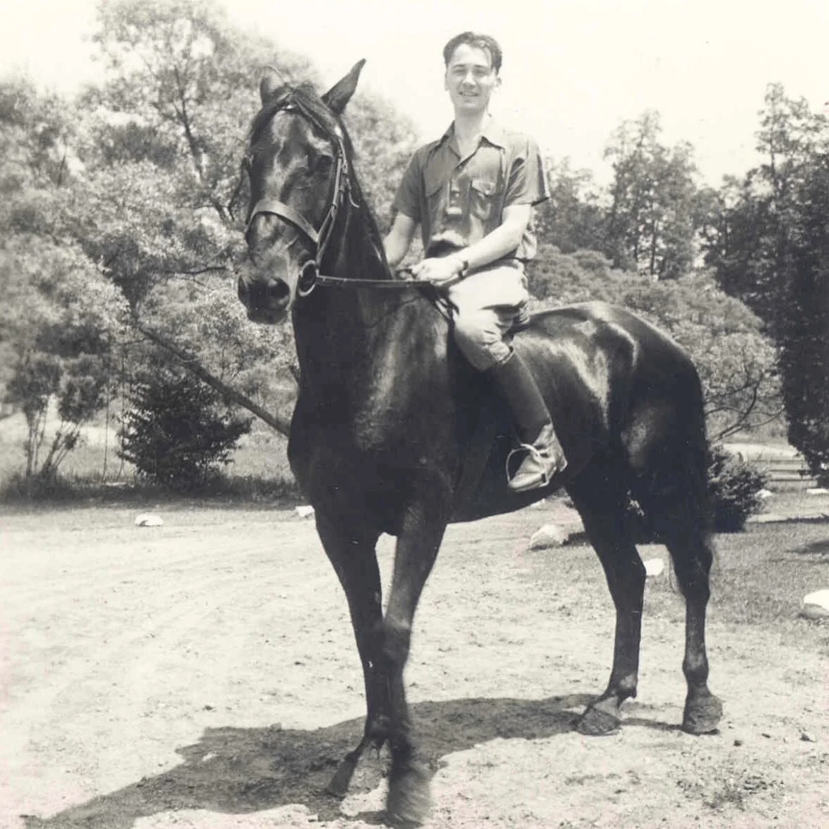 Throwback Thursday; Jan Pokorny as a young horseman. He served in the Czech cavalry&hellip;