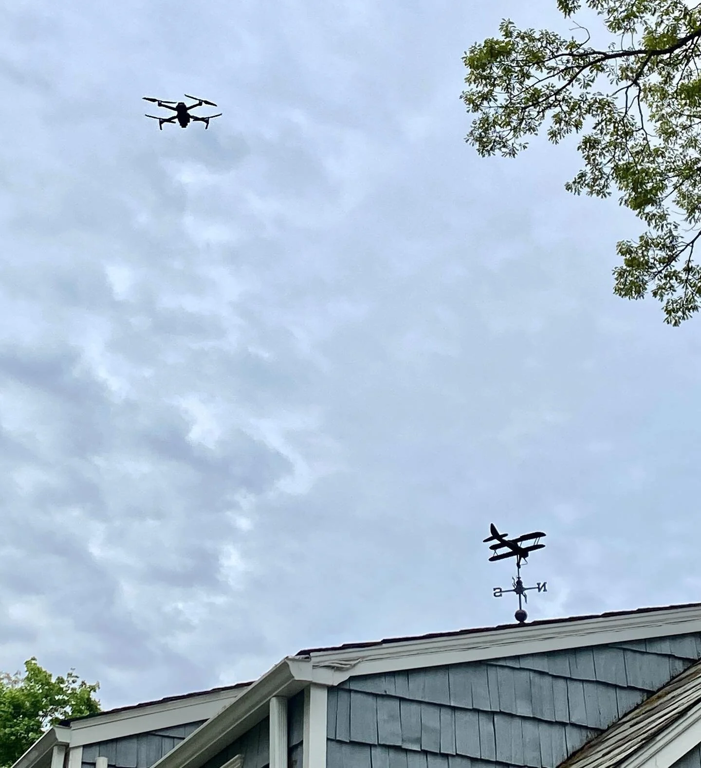 Roof inspections are greatly facilitated using our drone! #westburyny