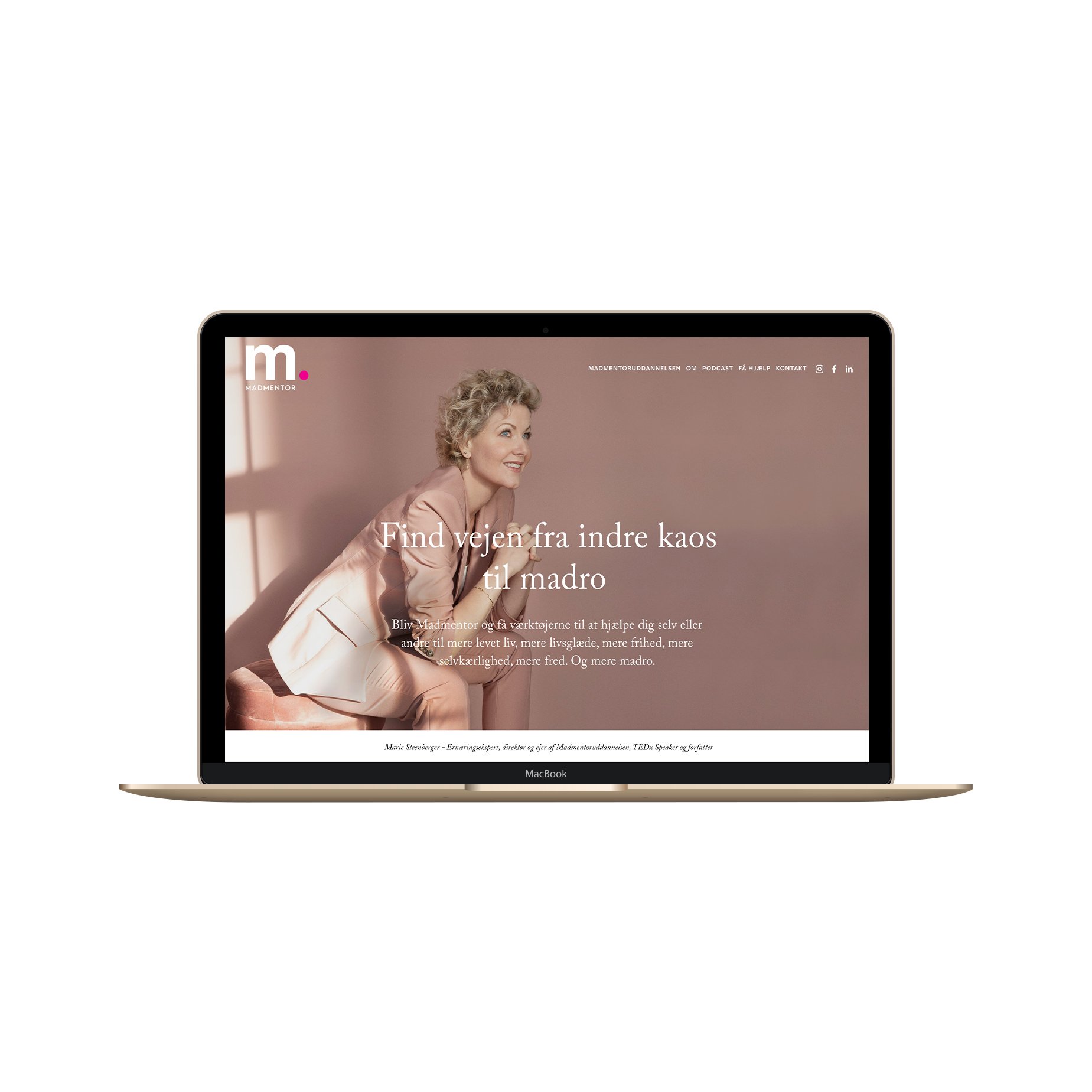 Webdesign  for Marie Steenberger