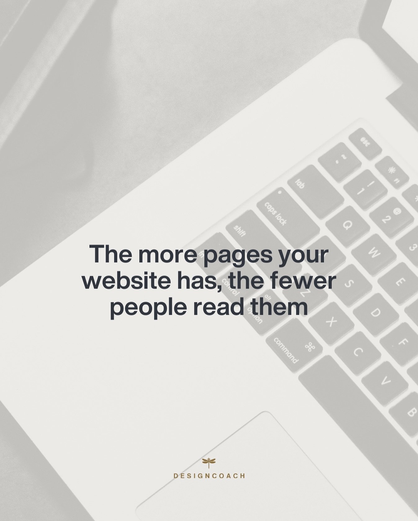 The more pages your website has, the fewer people read them.

Paradox?  Not for most small businesses.

I see it every week.  Enthusiastic entrepreneurs wanting to show everything: &ldquo;We need: About, Services, All Products, Team, Values, Cases, B