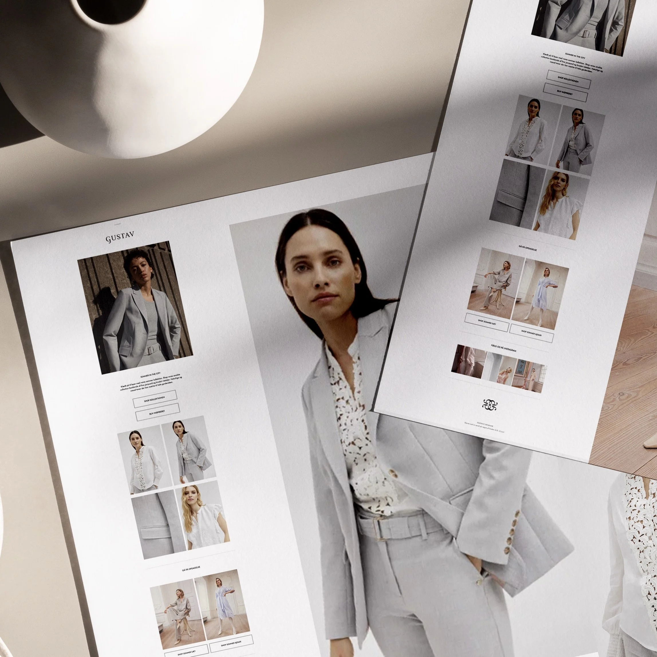 New newsletter layout for Gustav -billedet viser eksempel af layout.