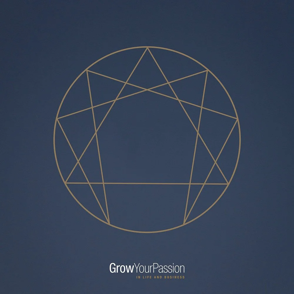 Grafik til visuel Identitet til Grow Your Passion