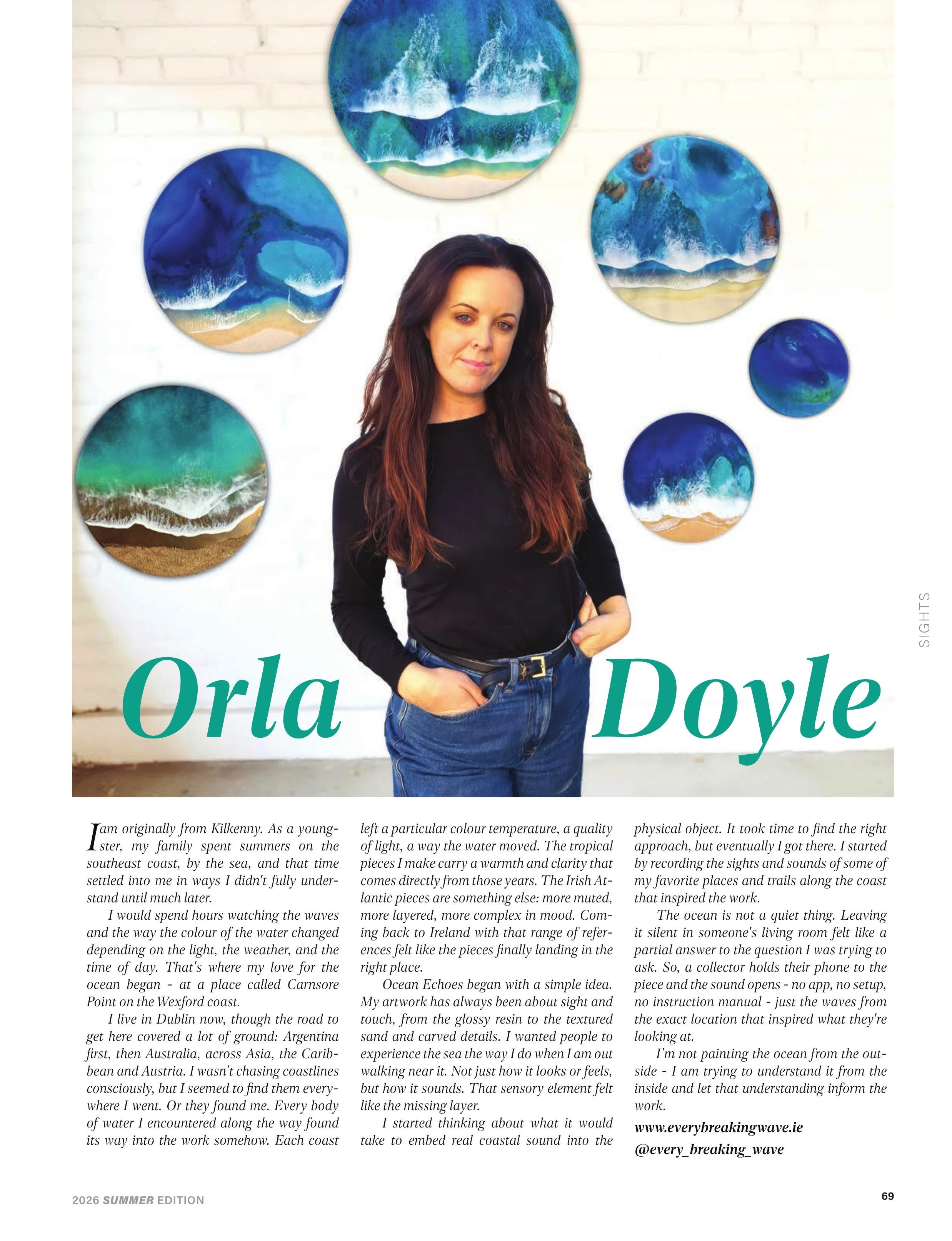 Every Breaking Wave featured in Celtic Life International Magazine