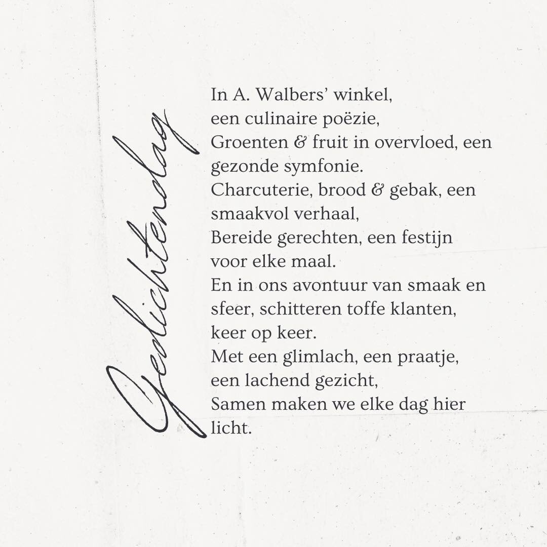 Gedichtendag bij A.Walbers 🤍

#versdatisonsding #buurtwinkel #gedichtendag #2024