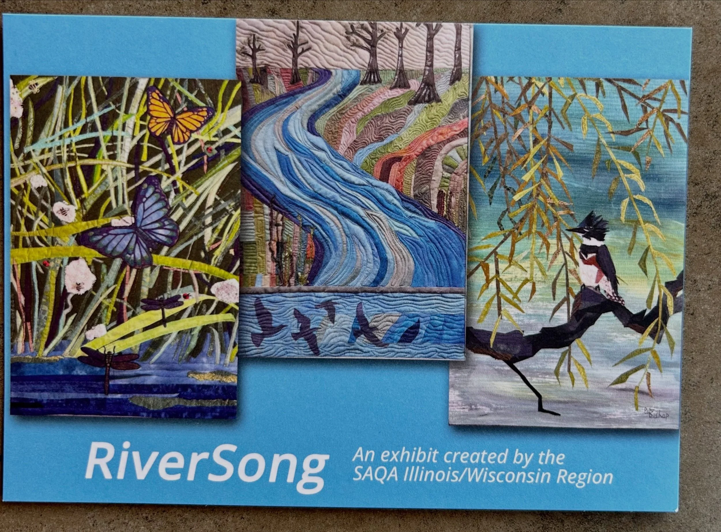 Riversong - A collection of quilts inspired by the Mississippi River Basin by members of SAQA Studio Art Quilt Association will open at the Oak Park Library May 19th-June 27 in the main library gallery! 

Visit the library and see this dynamic textil