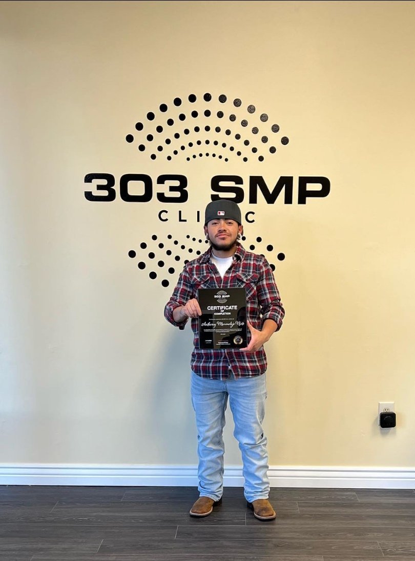 Anthony graduated from 303 SMP's training program for scalp micropigmentation.
