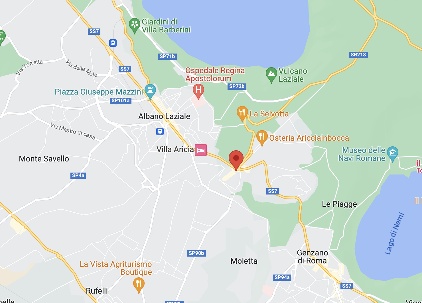 Map of Ariccia