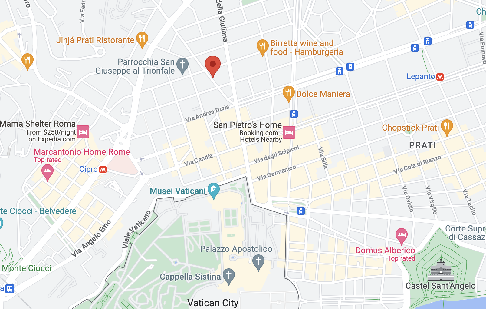 Map of Rome