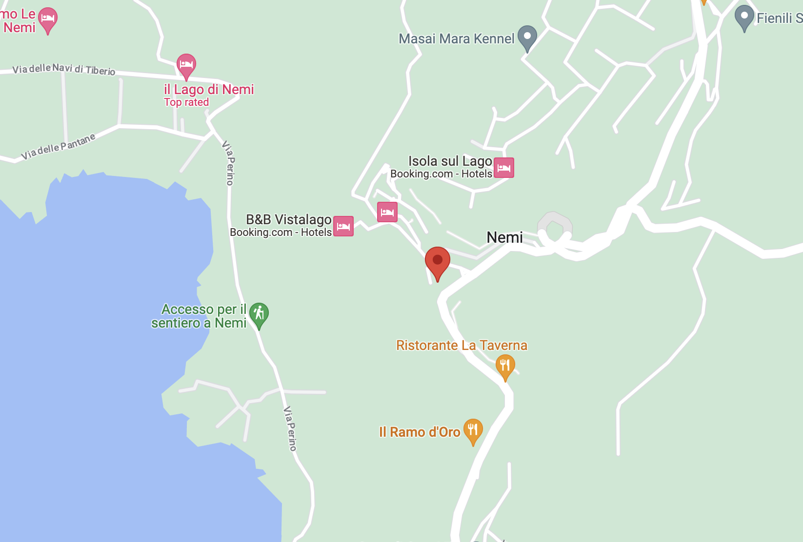 Map of Nemi