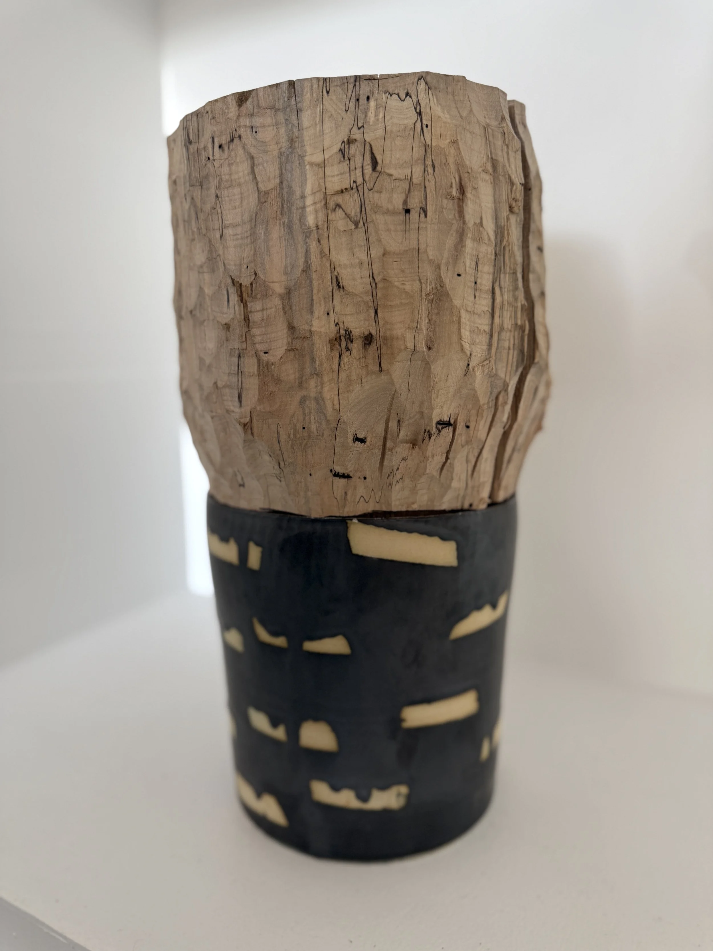 Janis Stemmermann, Black Drip Jar, 2021