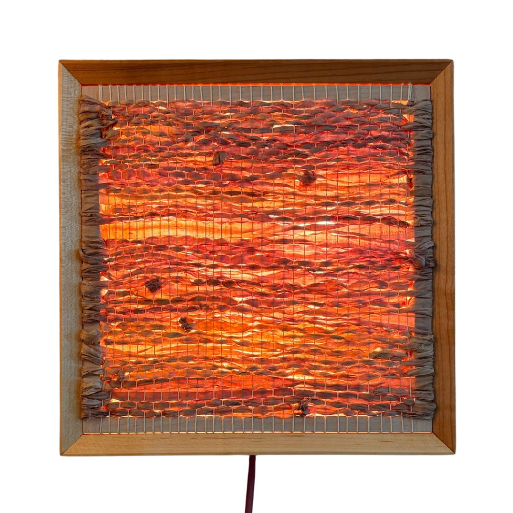 FILIZ SOYAK / HAKO #3: Lilac Loom Box Sconce Light