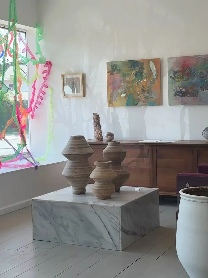 Light and air never disappoint, especially with the activation of Mimi Graminski&rsquo;s site specific installation, &ldquo;Converse&rdquo;, currently installed in our front window.

This view captures the following pieces:

25&rdquo; Tall Planter x 