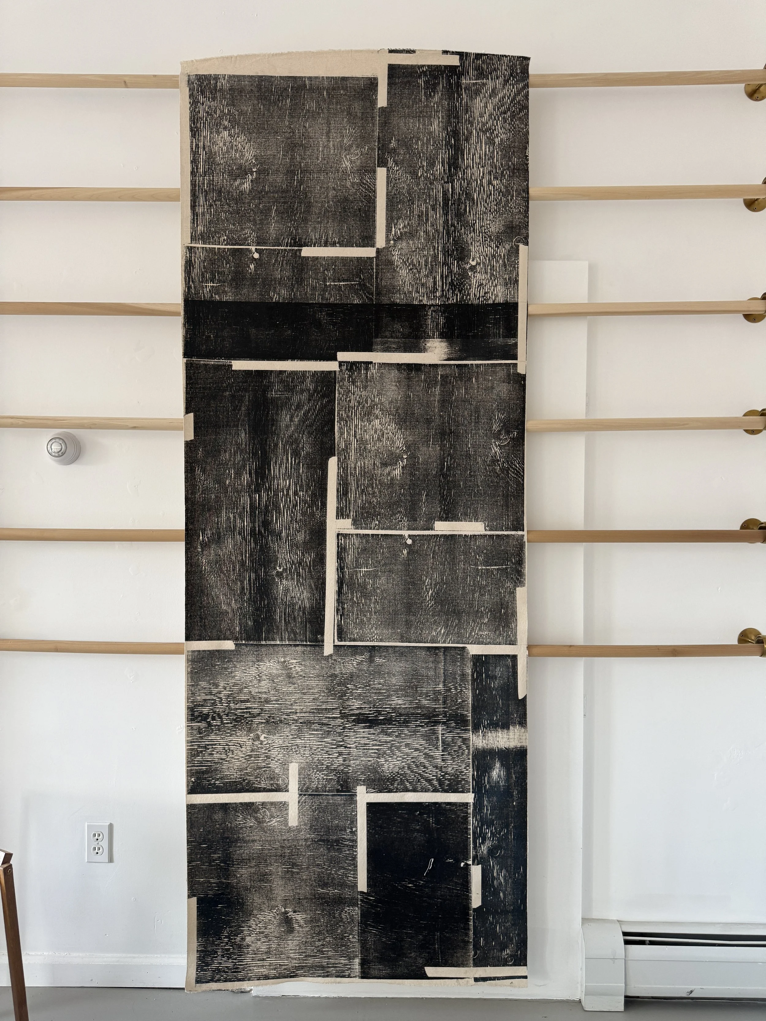 Janis Stemmermann, Woodgrain and Tape, 2023