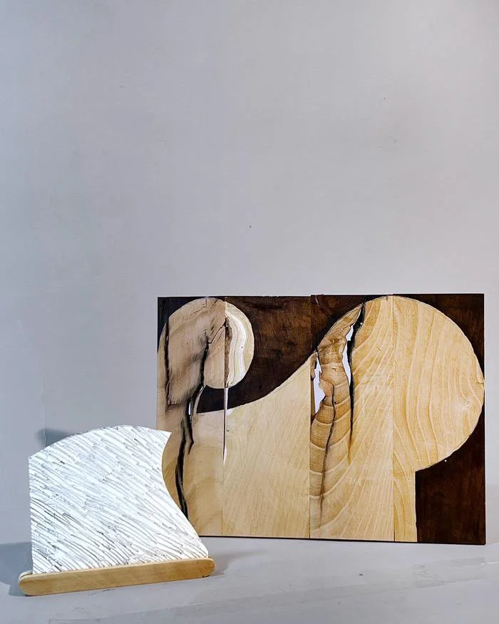 Russell Steinert, rs-draw-18 Wood Drawing #1, 2023