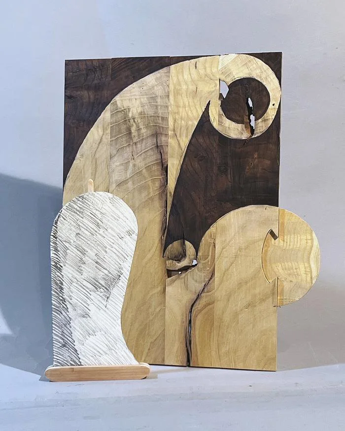 Russell Steinert, rs-draw-19 Wood Drawing #2, 2023