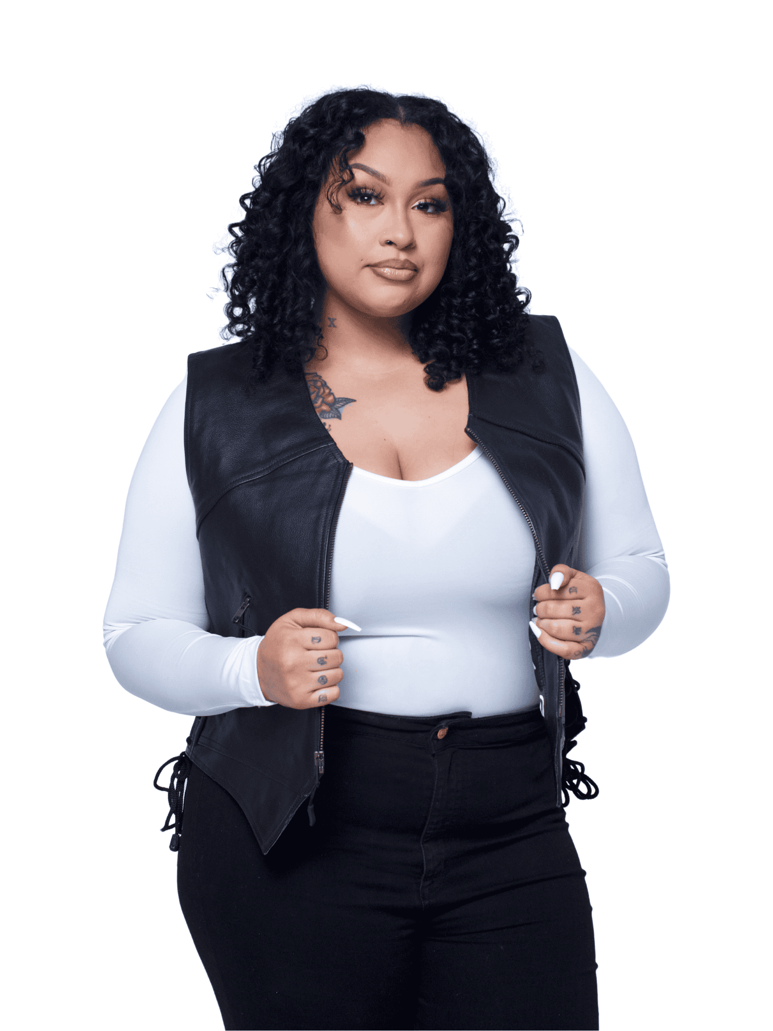 Black Leather Vest