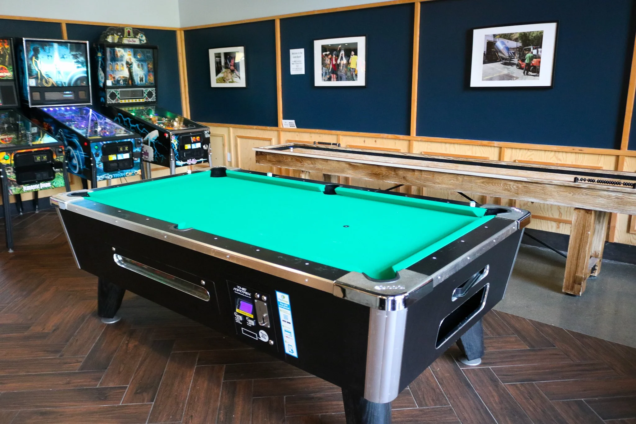 Pool Table at our Santa Clara taproom