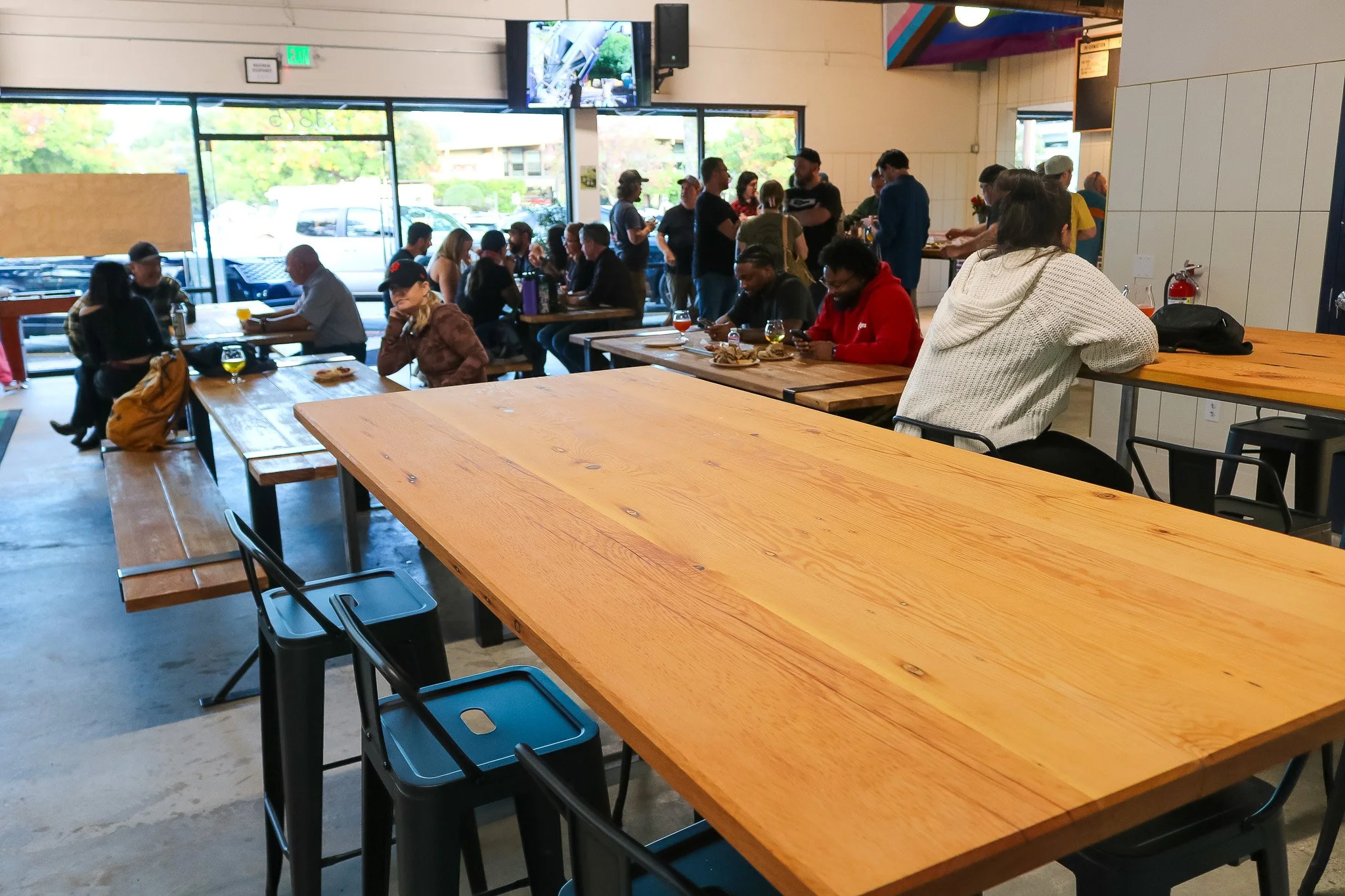 Hightop Tables at our Walnut Creek taproom
