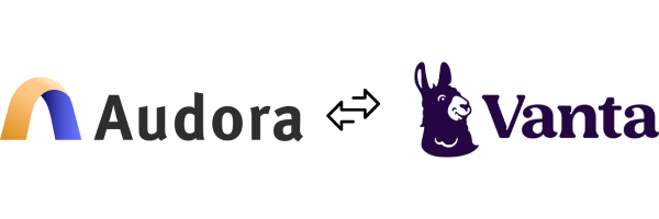 Audora and Vanta logos