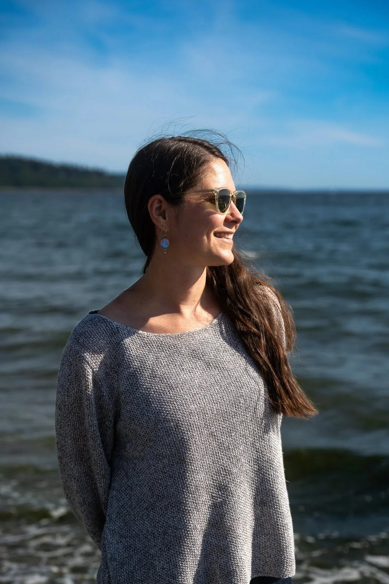 Claire at Carkeek Park in Seattle, King County, WA.