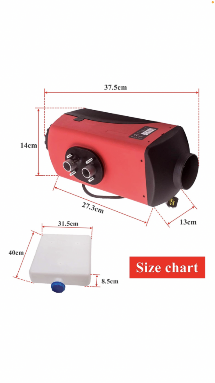 5KW 12V Diesel Heater<br/>5KW 12V Night Heater<br/>Diesel Heater for  camper<br/>Diesel Heater for Mobile Home — Irish Camper Goods is a camper  van supplies store. All parts you need for camper conversion